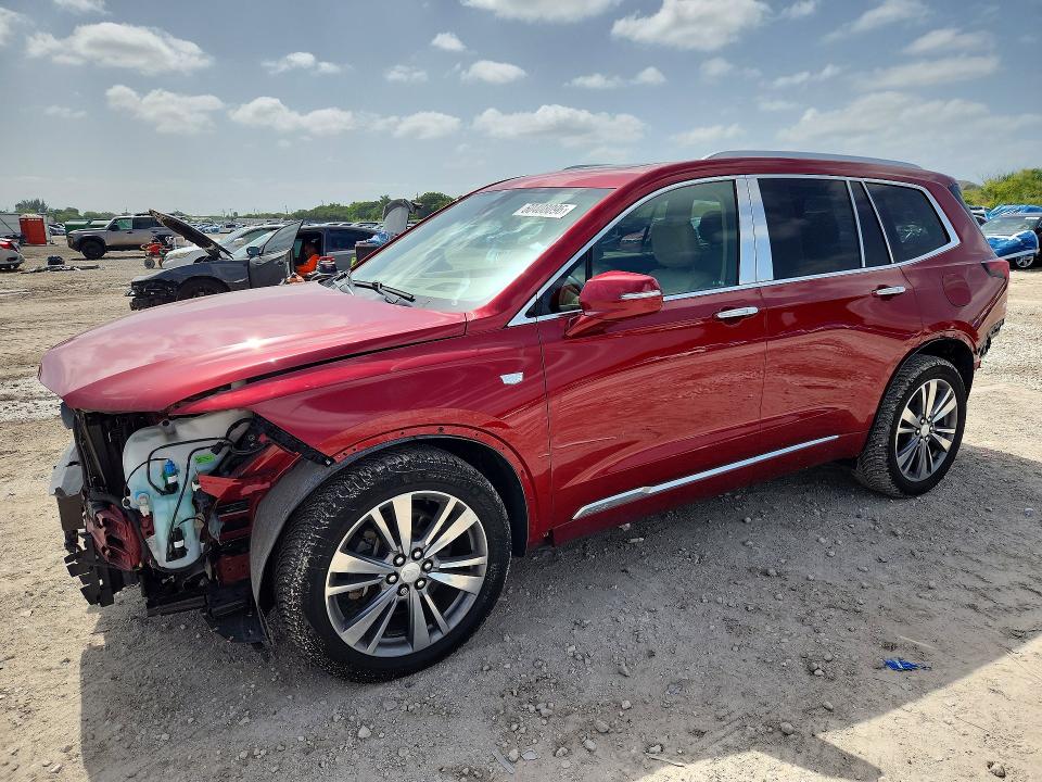 2020 Cadillac Xt6 VIN 1GYKPFRSXLZ208960 COPART salvage auction — FRONT END, Fl - Cert Of Title Slvg Rebuildable, sold $9,200 on 2026-08-20 (photo 1)