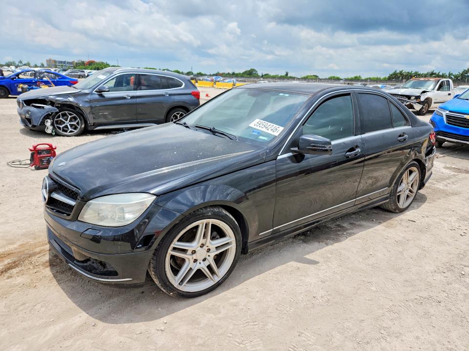 2011 Mercedes-benz C class VIN WDDGF5EB1BF644682 COPART salvage auction — REAR END, FL - CERT OF TTL-REBUILT&SLVG RBLD, sold $400 on 2026-07-22 (photo 1)