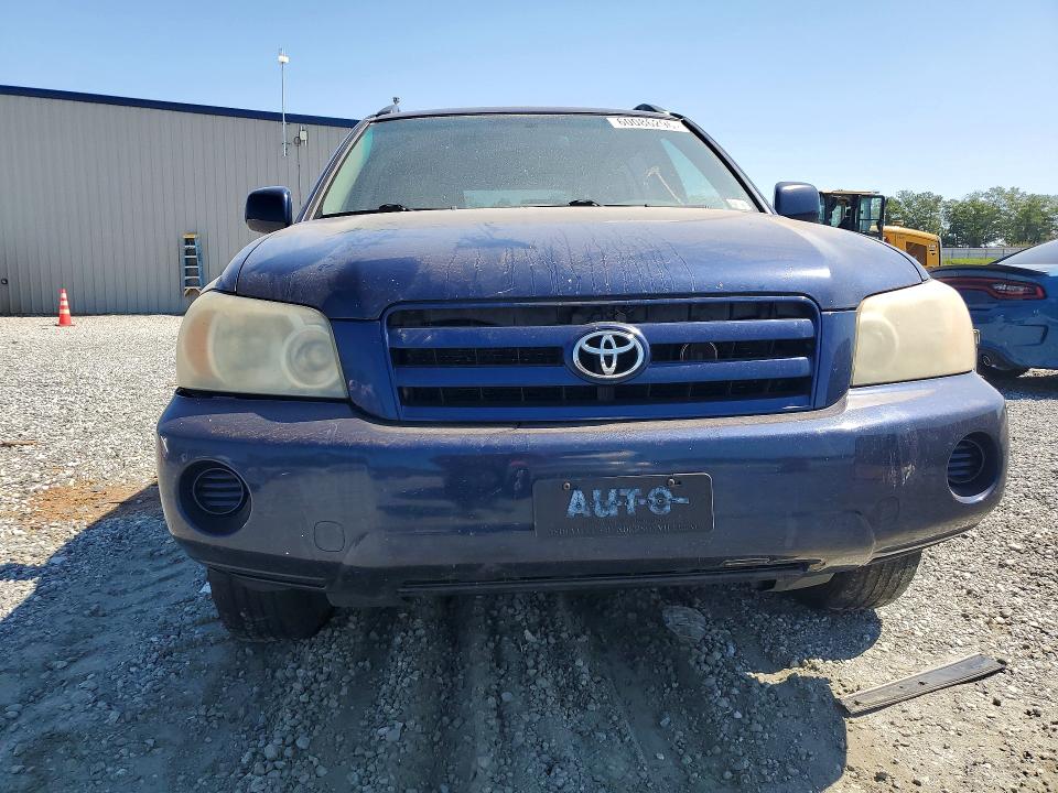 2007 Toyota Highlander VIN JTEEP21A570216338 COPART salvage auction — FRONT END, Nc - Certificate Of Title, sold $924 on 2026-07-14 (photo 5)