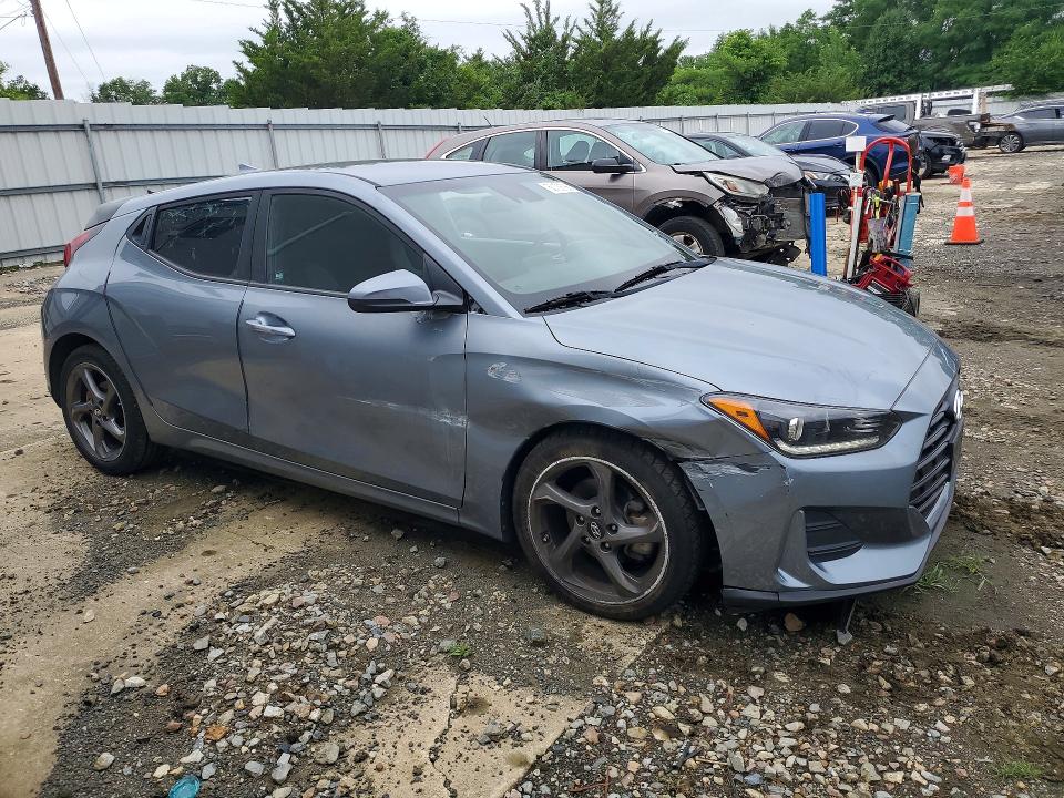 2019 Hyundai Veloster VIN KMHTG6AF1KU017962 COPART salvage auction — UNDERCARRIAGE, Nj - Cert Of Title-Salvage, sold $2,100 on 2026-07-22 (photo 4)