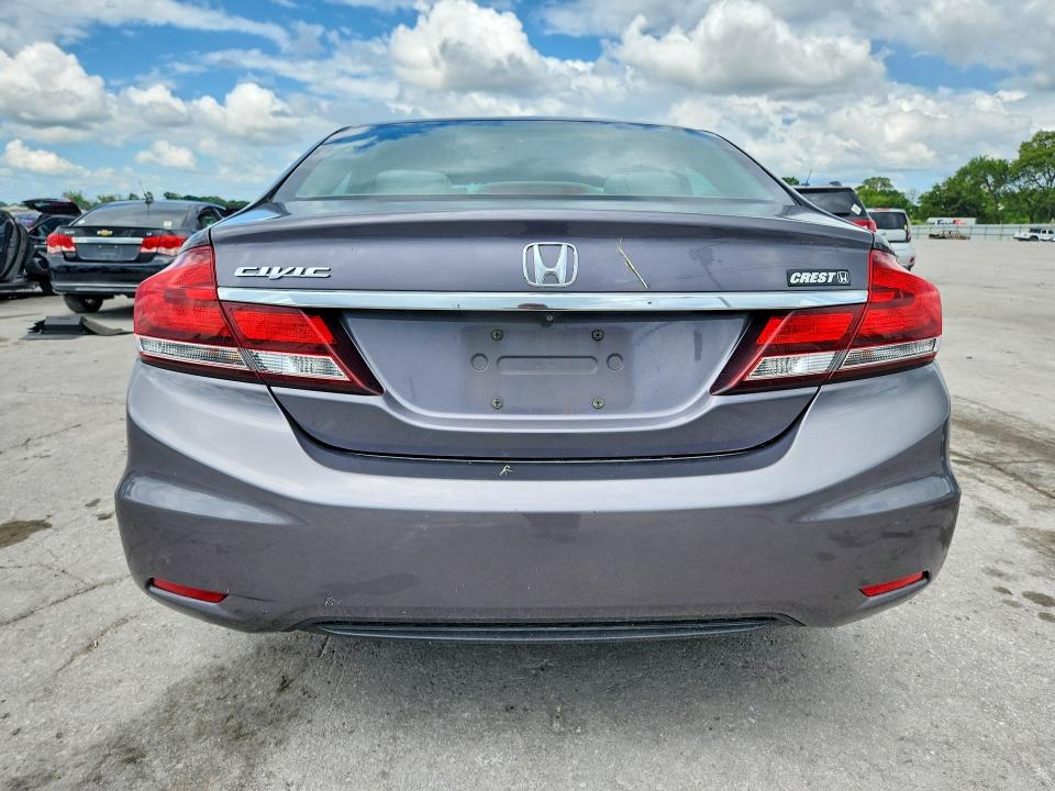 2015 Honda Civic VIN 19XFB2F52FE042639 COPART salvage auction — FRONT END, Tn - Salvage Certificate, sold $1,550 on 2026-07-27 (photo 6)