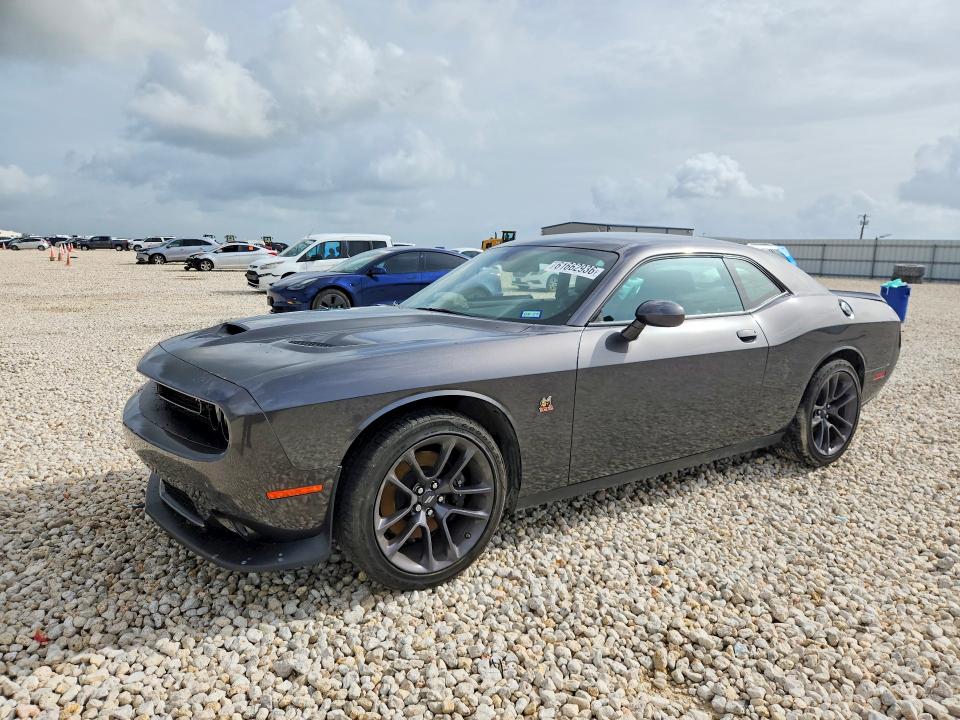 2023 Dodge Challenger VIN 2C3CDZFJ5PH662575 COPART salvage auction — SIDE, Tx - Salvage Vehicle Title, sold $15,400 on 2026-08-20 (photo 1)