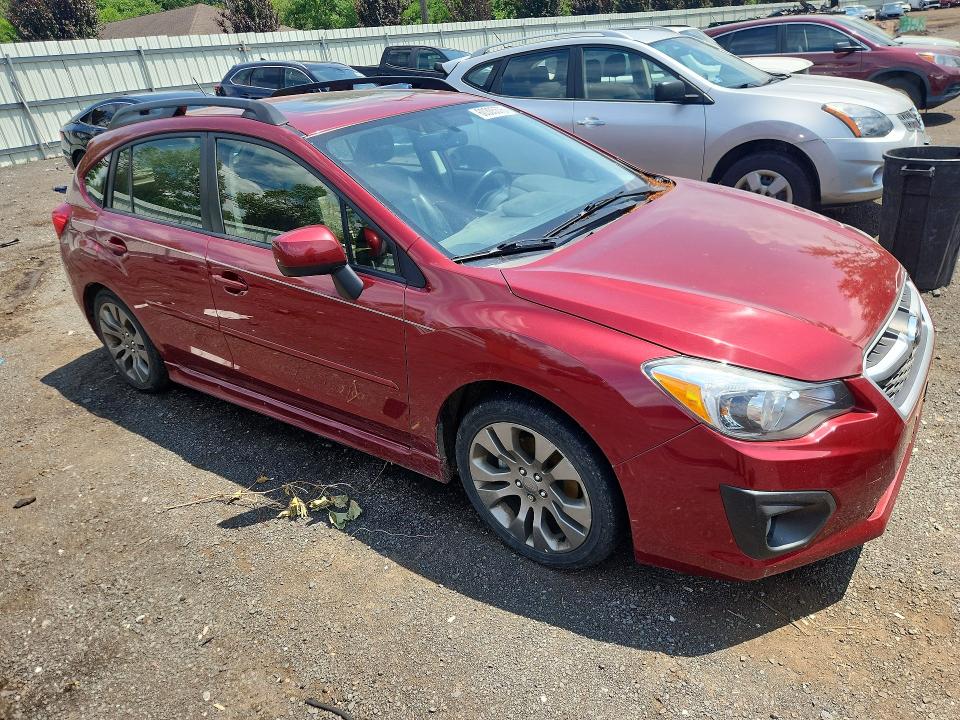 2013 Subaru Impreza VIN JF1GPAS65D2887175 COPART salvage auction — MINOR DENT/SCRATCHES, CT - CERT OF TITLE-REBUILT SALVAGE, sold $600 on 2026-07-24 (photo 4)