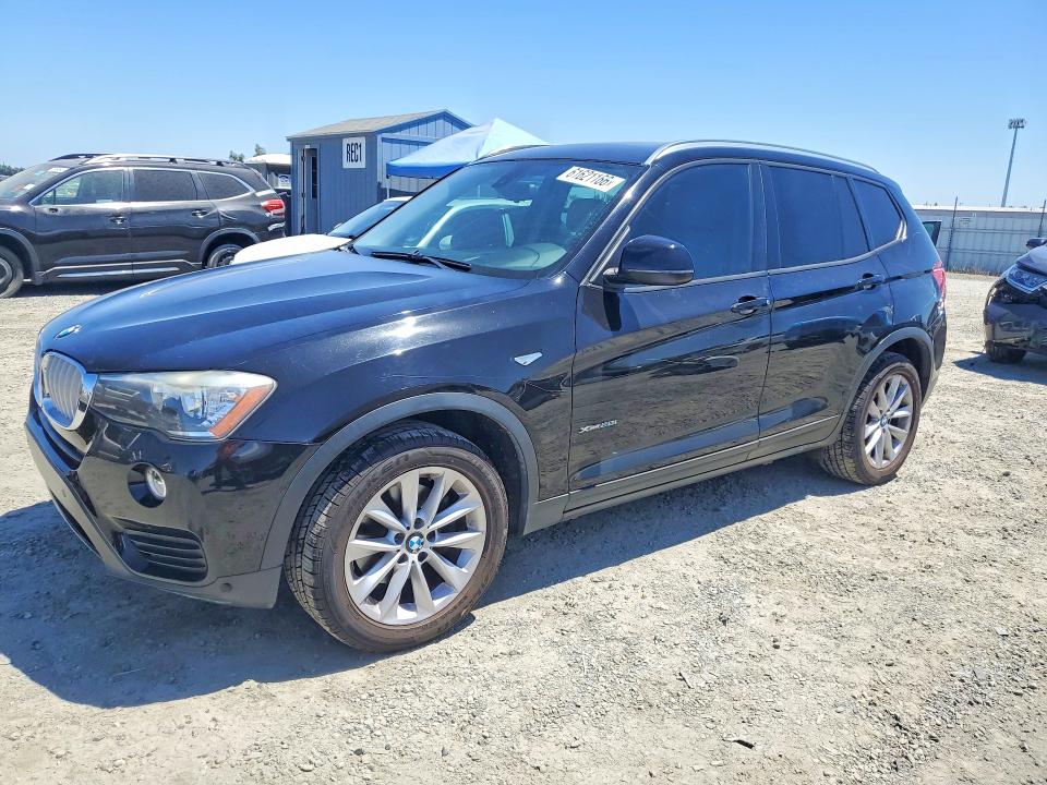 2016 BMW X3 VIN 5UXWX9C52G0D63395 COPART salvage auction — VANDALISM, Ca - Salvage Certificate, sold $1,300 on 2026-07-28 (photo 1)