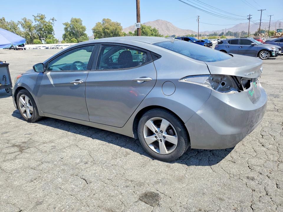 2012 Hyundai Elantra VIN KMHDH4AE3CU308834 COPART salvage auction — REAR END, Ca - Salvage Certificate, sold $1,400 on 2026-07-13 (photo 2)