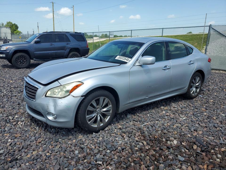 2013 Infiniti M VIN JN1BY1AR9DM603762 COPART salvage auction — FRONT END, Salvage Title, sold $250 on 2026-07-21 (photo 1)