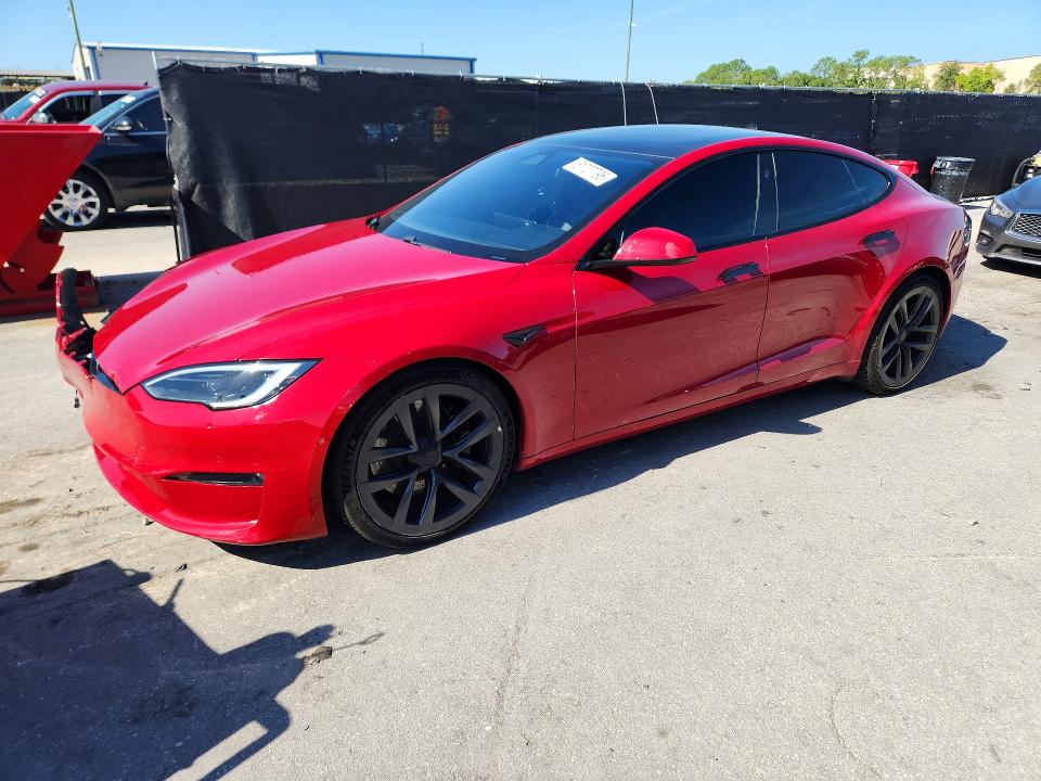 2022 Tesla Model s VIN 5YJSA1E68NF477518 COPART salvage auction — FRONT END, Fl - Cert Of Title Slvg Rebuildable, sold $20,200 on 2026-07-30 (photo 1)