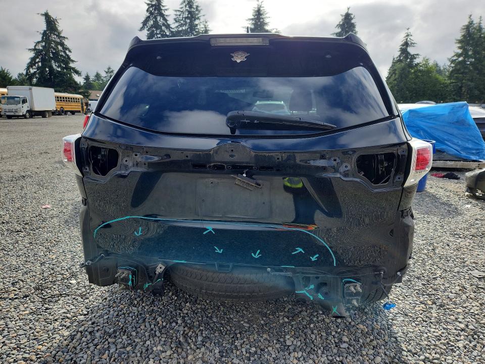 2014 Toyota VIN 5TDDKRFH3ES061778 COPART salvage auction — REAR END, Wa - Bill Of Sale, sold $7,200 on 2026-07-07 (photo 6)