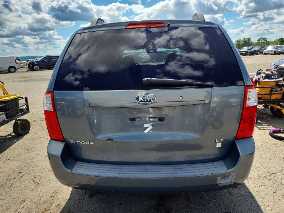 2007 Kia SEDONA VIN KNDMB233276172535 COPART salvage auction — FRONT END, PA - CERTIFICATE OF SALVAGE, sold $1,300 on 2026-07-21 (photo 6)
