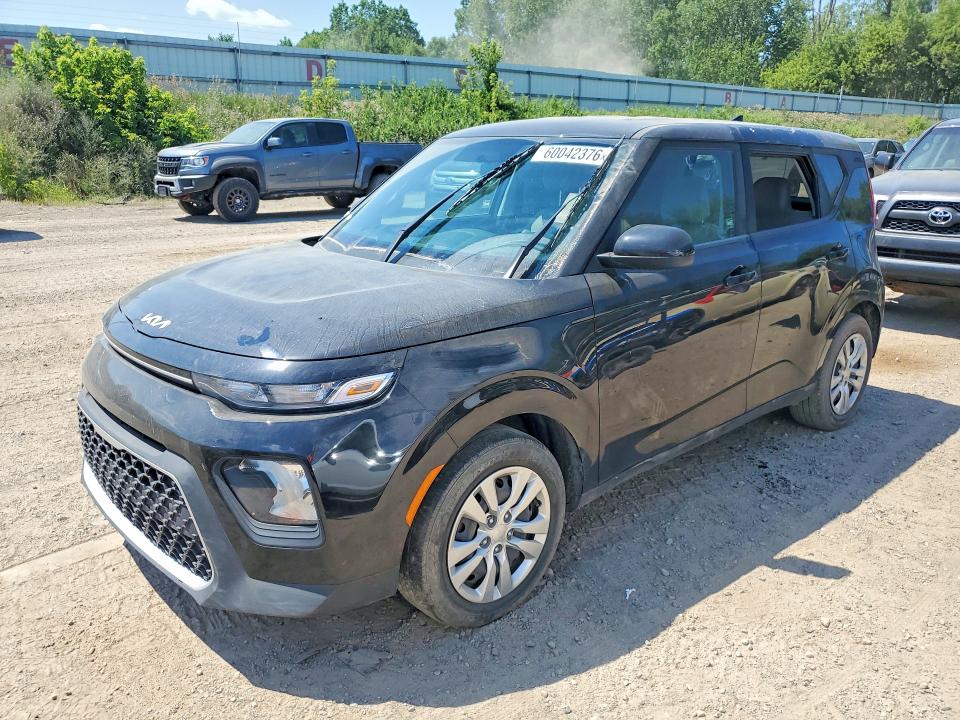 2022 Kia Soul VIN KNDJ23AU1N7153003 COPART salvage auction — SIDE, Mi - Certificate Of Title (P), sold $3,100 on 2026-07-22 (photo 1)