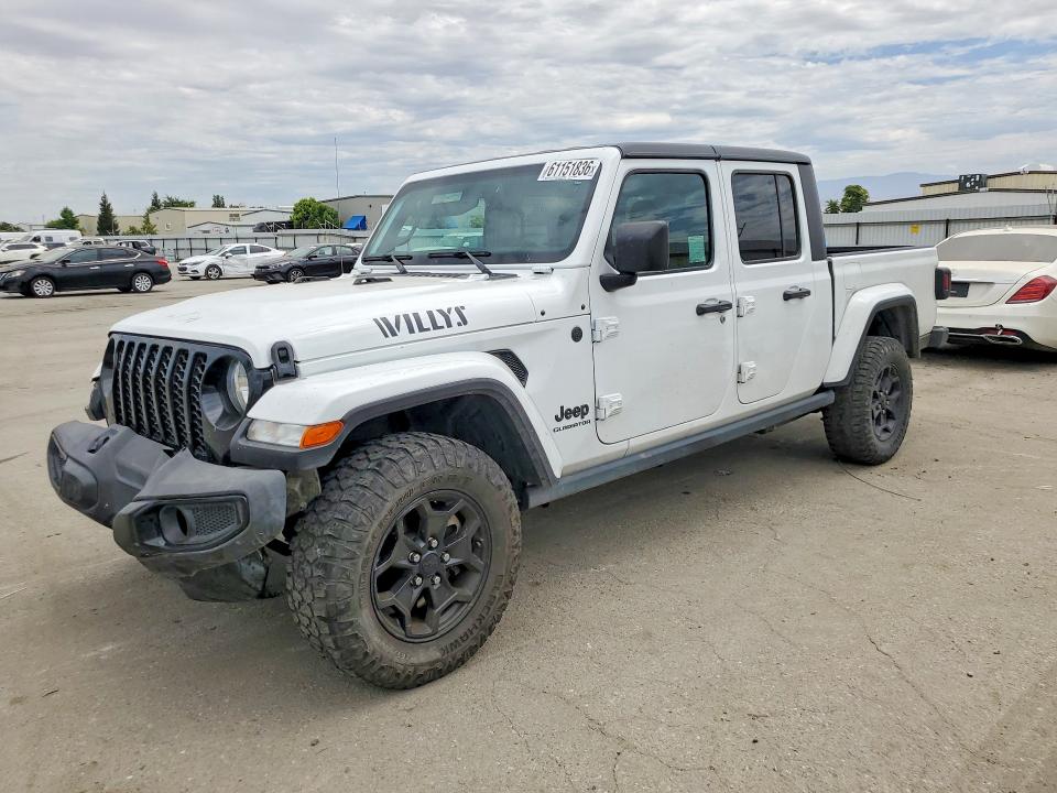 2022 Jeep Gladiator VIN 1C6HJTAG0NL143752 — COPART salvage auction photo