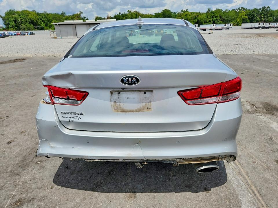 2018 Kia Optima VIN 5XXGT4L37JG262763 COPART salvage auction — FRONT END, FL - CERT OF TITLE SLVG REBUILDABLE, sold $1,150 on 2026-07-27 (photo 6)