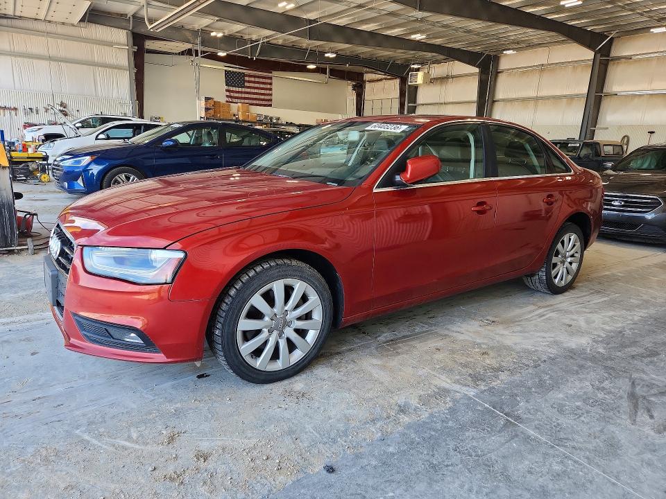 2013 Audi A4 VIN WAUBFAFL3DN036608 COPART salvage auction — REAR END, Ne - Cert Of Title-Rebuilt Salvage (P), sold $1,950 on 2026-07-28 (photo 1)