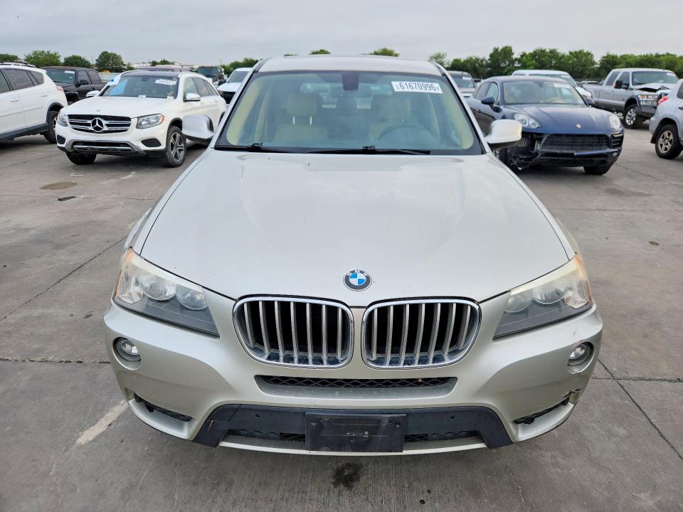 2013 BMW X3 VIN 5UXWX9C54D0A27517 COPART salvage auction — NORMAL WEAR, Tx - Certificate Of Title, sold $1,350 on 2026-07-30 (photo 5)