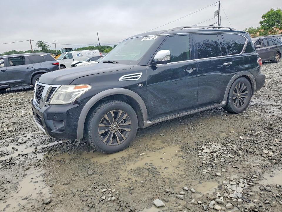 2017 Nissan Armada VIN JN8AY2NE7H9706567 COPART salvage auction — MECHANICAL, Nj - Certificate Of Title, sold $2,650 on 2026-07-13 (photo 1)