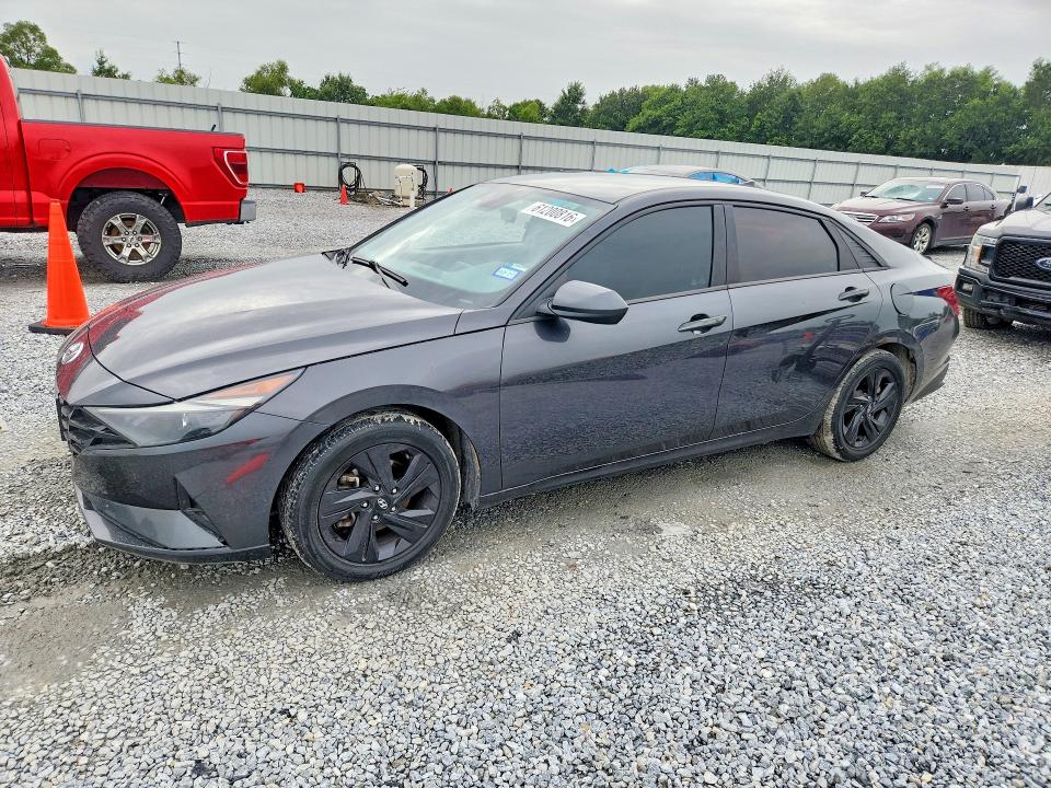 2021 Hyundai Elantra VIN 5NPLM4AG9MH047024 COPART salvage auction — SIDE, LA - CERT OF TITLE-SALVAGE, sold $3,750 on 2026-07-27 (photo 1)