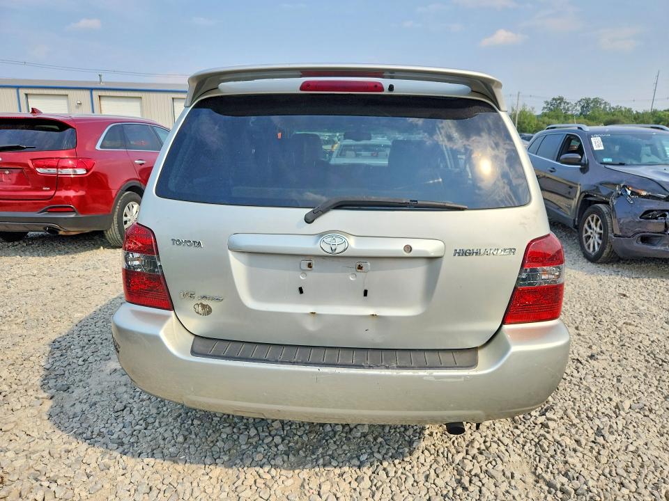 2004 Toyota Highlander VIN JTEEP21A440030835 COPART salvage auction — FRONT END, Ma - Cert Of Title-Reconstrctd Coll, sold $125 on 2026-07-29 (photo 6)
