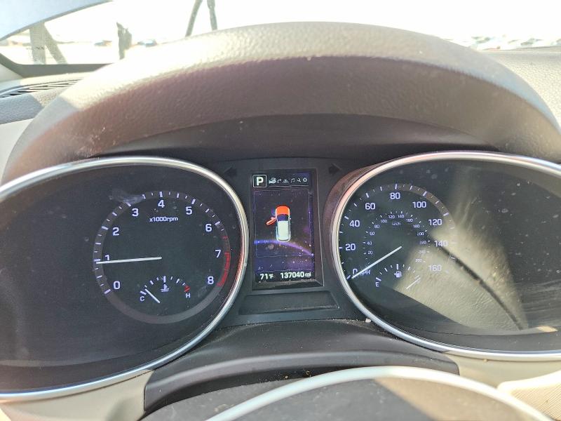 2018 Hyundai Santa fe VIN KM8SR4HF0JU258099 COPART salvage auction — MECHANICAL, Ca - Dis/Dlr/Exp Only Clean Title, sold $2,100 on 2026-07-17 (photo 9)