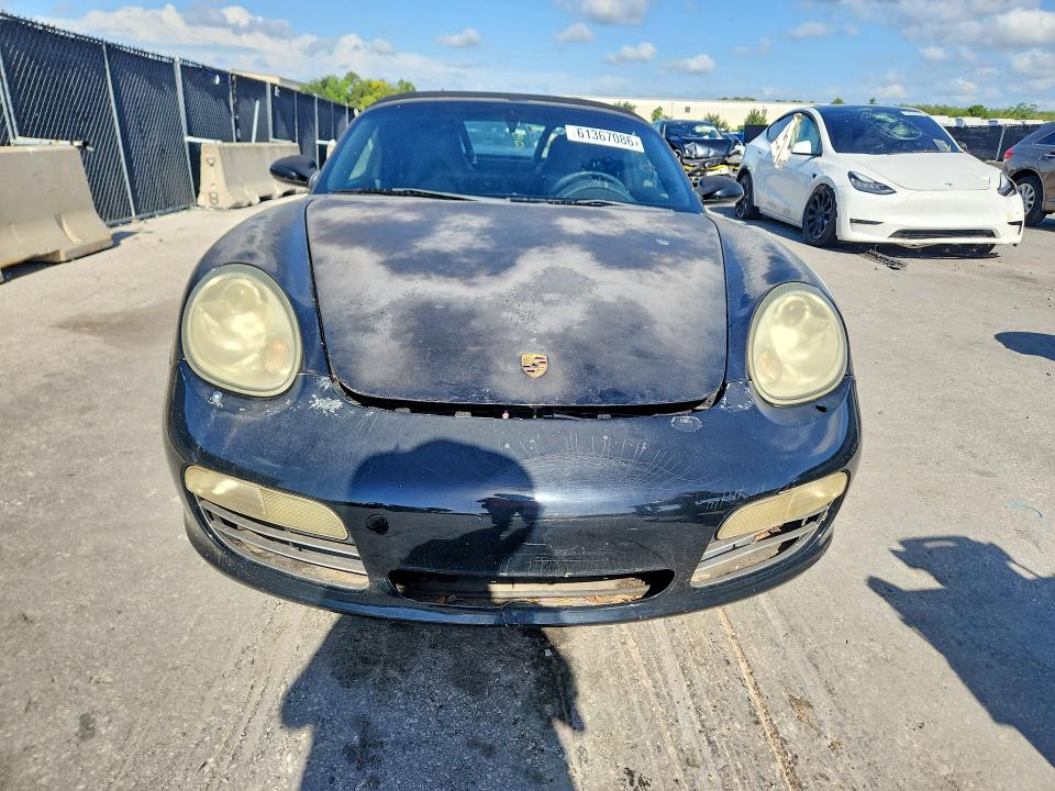 2005 Porsche Boxster VIN WP0CB29895S730433 COPART salvage auction — MINOR DENT/SCRATCHES, NC - CERTIFICATE OF TITLE (P), sold $1,350 on 2026-07-21 (photo 5)