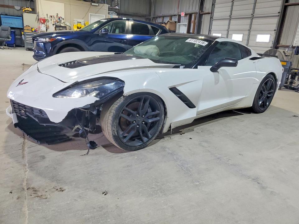 2016 Chevrolet Corvette VIN 1G1YK2D70G5116109 COPART salvage auction — FRONT END, IN - DEALER ONLY CLEAN TITLE (P), sold $18,500 on 2026-07-29 (photo 1)