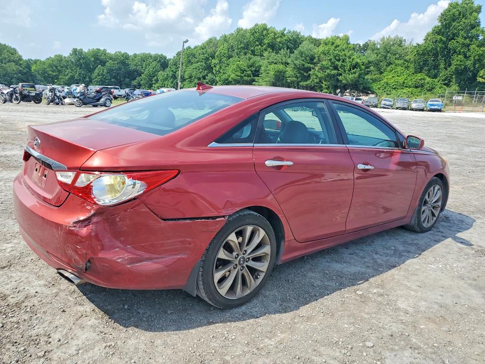 2012 Hyundai Sonata VIN 5NPEC4AC2CH447529 COPART salvage auction — REAR END, Pa - Certificate Of Salvage, sold $975 on 2026-08-22 (photo 3)