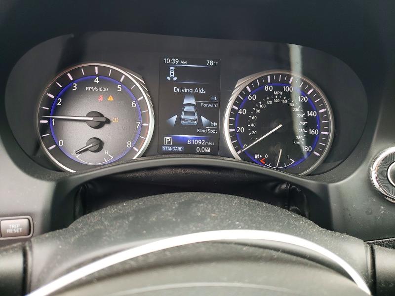 2016 Infiniti Q50 VIN JN1CV7AR7GM251284 COPART salvage auction — FRONT END, Ct - Cert Of Title-Salvage, sold $1,050 on 2026-07-31 (photo 9)