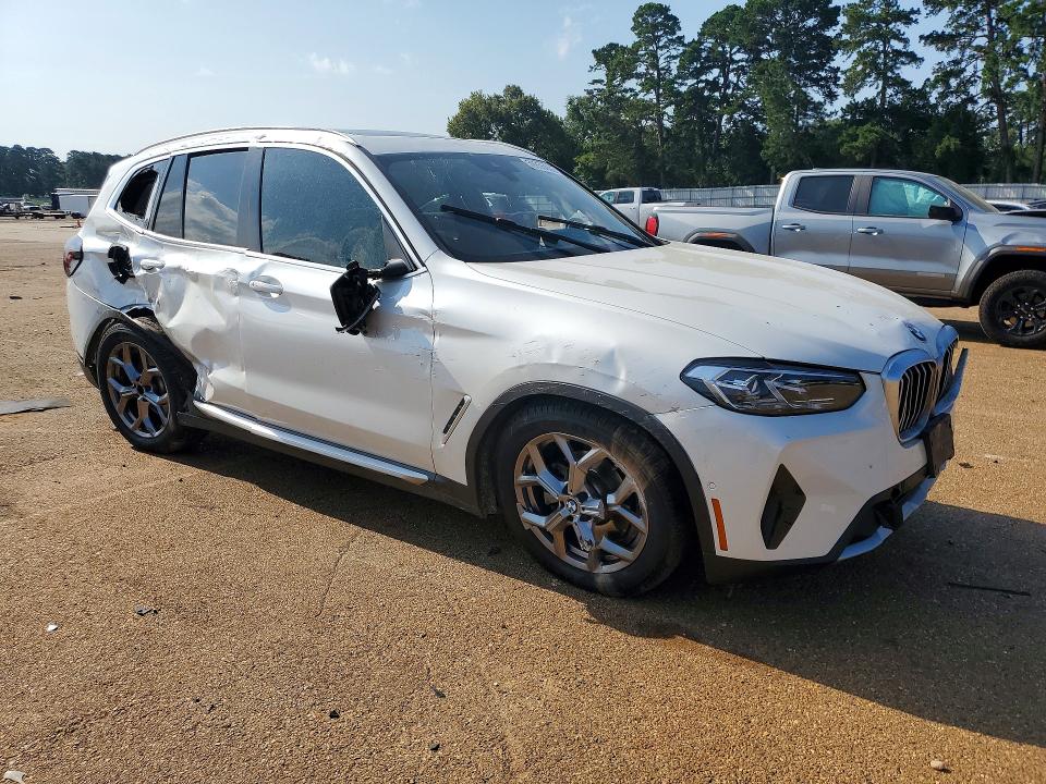 2024 BMW X3 VIN 5UX43DP00R9V22558 COPART salvage auction — ROLLOVER, Tx - Salvage Vehicle Title, sold $7,000 on 2026-07-13 (photo 4)