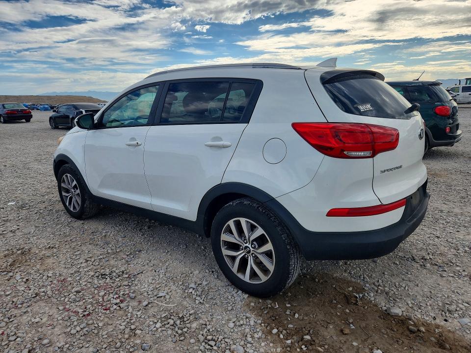 2015 Kia Sportage VIN KNDPB3ACXF7678709 COPART salvage auction — MINOR DENT/SCRATCHES, Ut - Certificate Of Title, sold $1,300 on 2026-07-31 (photo 2)