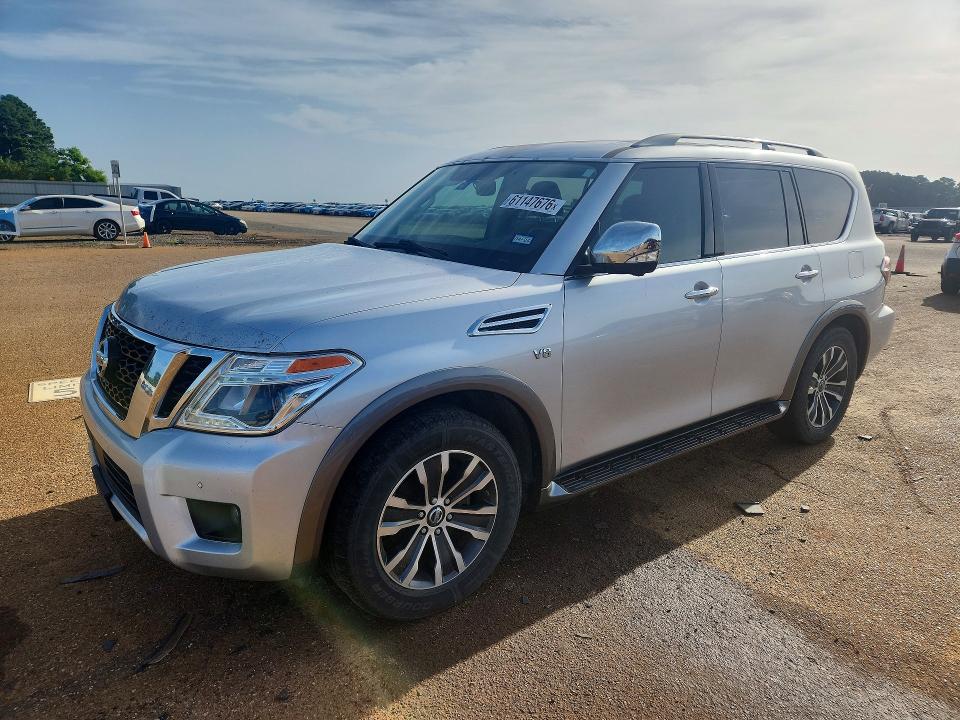 2018 Nissan Armada VIN JN8AY2ND0J9056316 COPART salvage auction — MECHANICAL, TX - CERTIFICATE OF TITLE, sold $4,050 on 2026-07-20 (photo 1)