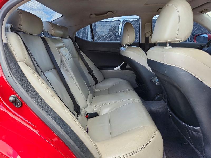 2010 Lexus Is VIN JTHBF5C29A5124790 COPART salvage auction — FRONT END, Fl - Cert Of Title Slvg Rebuildable, sold $15 on 2026-07-30 (photo 6)