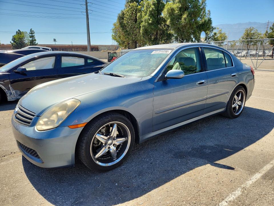 2006 Infiniti G35 VIN JNKCV51E56M506736 COPART salvage auction — MINOR DENT/SCRATCHES, CA - SALVAGE CERTIFICATE, sold $500 on 2026-07-16 (photo 1)