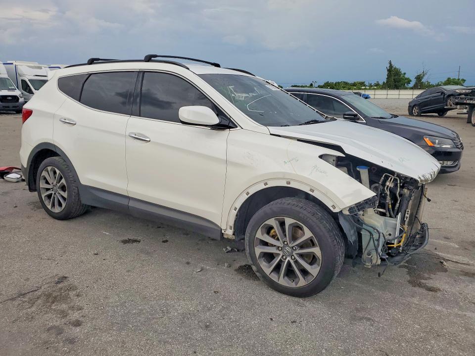 2016 Hyundai Santa fe VIN 5XYZU3LB5GG325662 COPART salvage auction — FRONT END, FL - CERT OF TITLE SLVG REBUILDABLE, sold $375 on 2026-07-28 (photo 4)