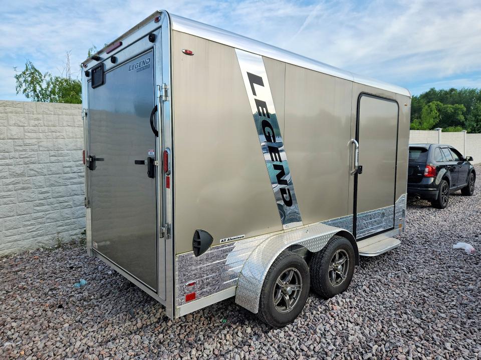 2023 Legend manufacturing Enclosed trailer VIN 5WMBE1425P1000416 COPART salvage auction — ROOF, WI - CERT OF TITLE-SALVAGE VEHICLE, sold $15 on 2026-07-27 (photo 3)
