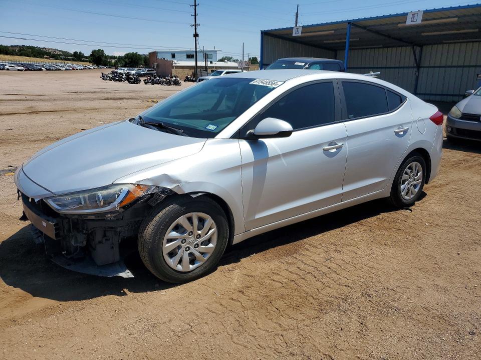 2018 Hyundai Elantra VIN KMHD74LF2JU611626 COPART salvage auction — FRONT END, Co - Dis/Dlr/Exp Only Clean Title, sold $2,300 on 2026-07-27 (photo 1)