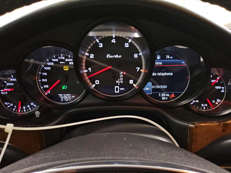 2014 Porsche Panamera VIN WP0AC2A75EL073079 COPART salvage auction — FRONT END, Tx - Certificate Of Title (P), sold $18,500 on 2026-08-11 (photo 9)