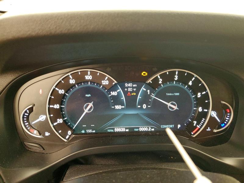 2019 BMW X3 VIN 5UXTR9C5XKLE12556 COPART salvage auction — REAR END, Ny - Mv-907A Salvage Certificate, sold $8,200 on 2026-07-27 (photo 9)