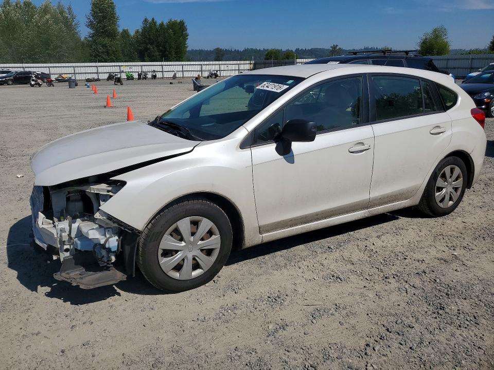 2013 Subaru Impreza VIN JF1GPAA69DH204845 COPART salvage auction — FRONT END, WA - BILL OF SALE, sold $875 on 2026-07-27 (photo 1)