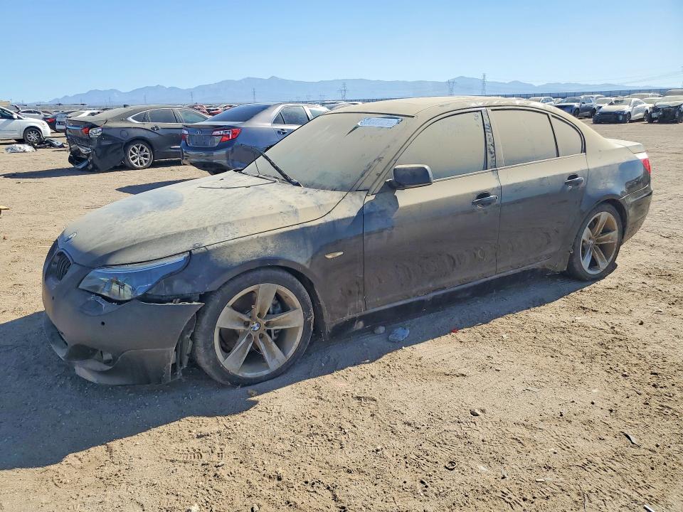 2008 BMW 5 series VIN WBANU535X8CT17421 COPART salvage auction — FRONT END, Ca - Dis/Dlr/Exp Clean W/Salv Hist, sold $375 on 2026-08-03 (photo 1)