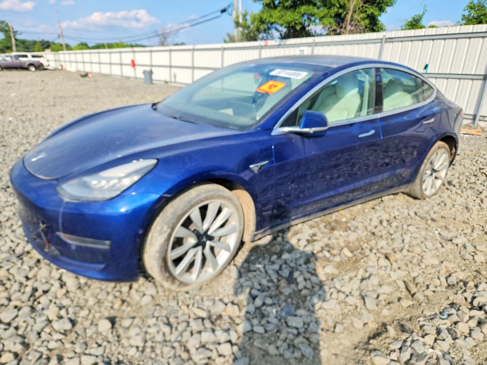 2019 Tesla Model 3 VIN 5YJ3E1EB8KF450918 COPART salvage auction — REAR END, Nc - Salvage Cert-Rebuilt (P), sold $8,900 on 2026-07-27 (photo 1)