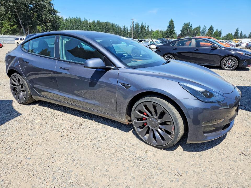 2023 Tesla Model 3 VIN 5YJ3E1EC0PF709482 COPART salvage auction — REAR END, Wa - Bill Of Sale, sold $7,200 on 2026-07-24 (photo 4)