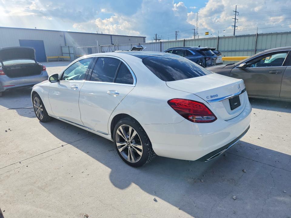 2018 Mercedes-benz C class VIN WDDWF4KB2JR409201 COPART salvage auction — SIDE, TX - SALVAGE VEHICLE TITLE (P), sold $6,800 on 2026-07-17 (photo 2)