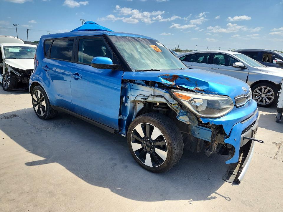 2018 Kia Soul VIN KNDJP3A57J7563504 COPART salvage auction — FRONT END, Tx - Certificate Of Title (P), sold $150 on 2026-07-30 (photo 4)
