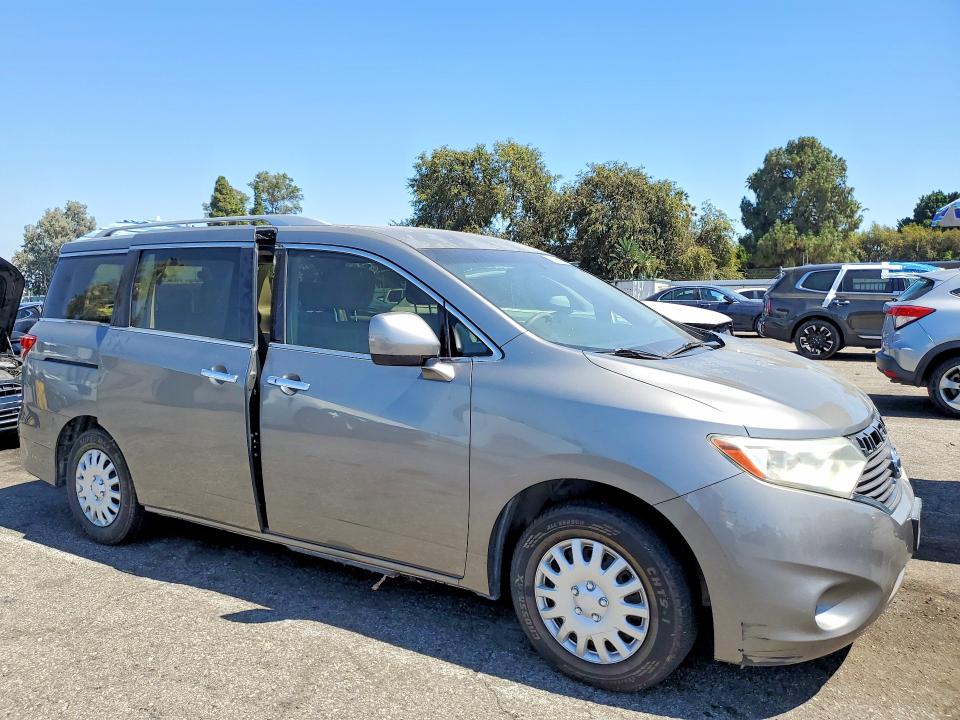 2013 Nissan Quest VIN JN8AE2KP8D9071416 COPART salvage auction — MECHANICAL, Ca - Dis/Dlr/Exp Only Clean Title, sold $400 on 2026-07-28 (photo 4)