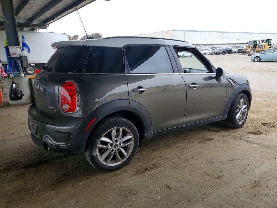 2012 Mini Cooper VIN WMWZC3C53CWL81591 COPART salvage auction — SIDE, CA - SALVAGE CERTIFICATE, sold $450 on 2026-08-18 (photo 3)