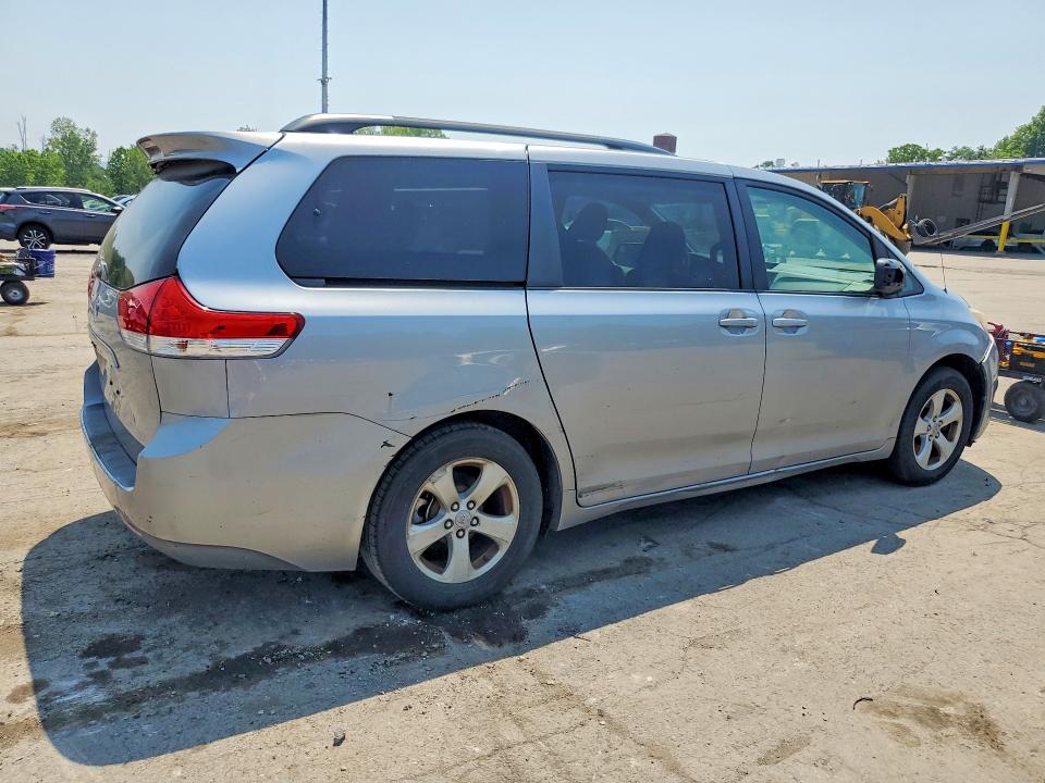 2011 Toyota Sienna VIN 5TDKK3DC8BS066997 COPART salvage auction — FRONT END, Ny - Certificate Of Title, sold $1,450 on 2026-07-09 (photo 3)