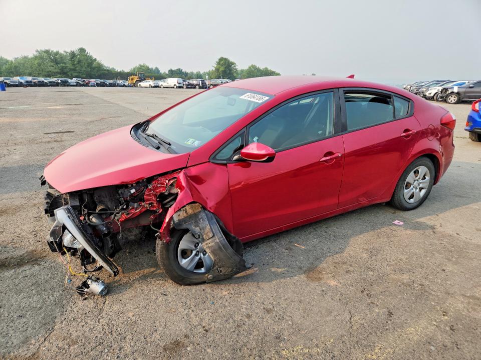 2016 Kia Forte VIN KNAFK4A61G5613365 COPART salvage auction — FRONT END, PA - CERTIFICATE OF SALVAGE, sold $675 on 2026-07-31 (photo 1)