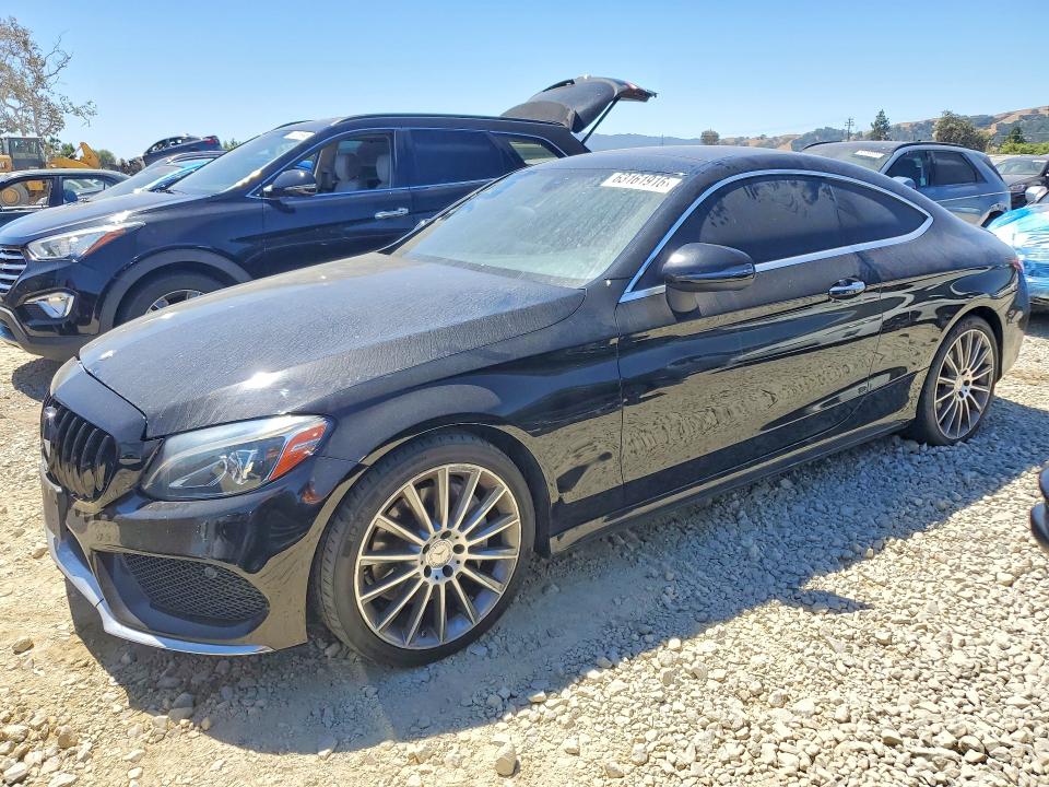 2017 Mercedes-benz C class VIN WDDWJ4JB5HF404425 COPART salvage auction — VANDALISM, CA - SALVAGE CERTIFICATE, sold $4,400 on 2026-08-13 (photo 1)