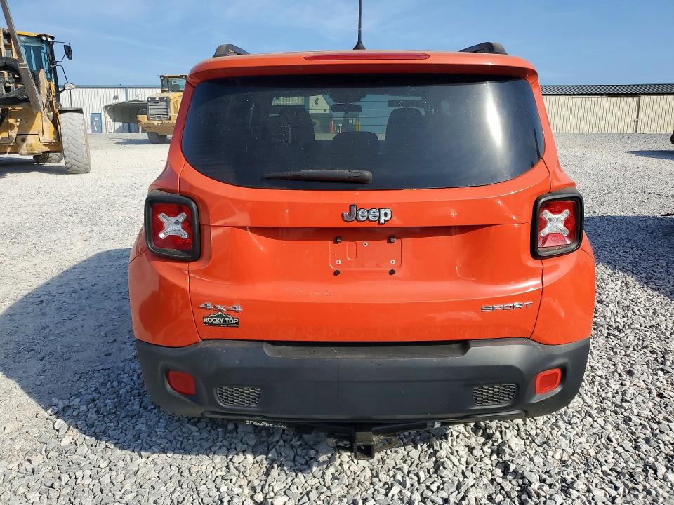 2017 Jeep Renegade VIN ZACCJBAB2HPE94132 COPART salvage auction — MINOR DENT/SCRATCHES, Tn - Certificate Of Title, sold $1,800 on 2026-07-09 (photo 6)