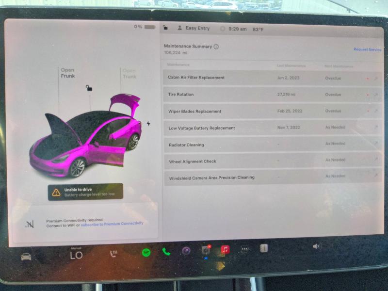 2018 Tesla Model 3 VIN 5YJ3E1EB7JF185035 COPART salvage auction — NORMAL WEAR, Fl - Certificate Of Title, sold $10,900 on 2026-07-28 (photo 9)