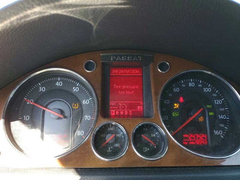 2007 Volkswagen Passat VIN WVWEK73C37P056028 COPART salvage auction — REAR END, CA - SALVAGE CERTIFICATE, sold $125 on 2026-08-14 (photo 9)